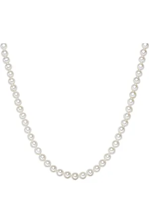 Valero Pearls Womens Female Fresh Water Cultured Pearl(s) Necklace - Sterling Silver - Size 42 cm