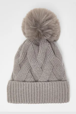 Quiz Womens Knit Pom Pom Hat - One Size