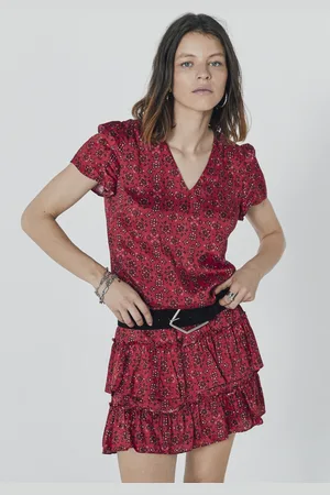 IKKS Womens Bandana Print Short Sleeve Dress - - Size 10 UK