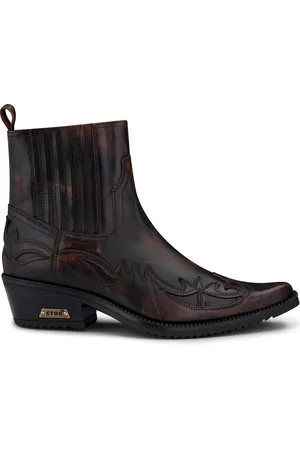 Infinity Mens Winklepicker Cowboy Ankle Boots - Size EU 40