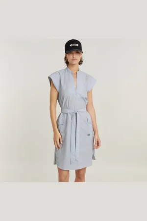 G-Star Womens G-Star RAW Saharienne Dress - Cotton - Size Large