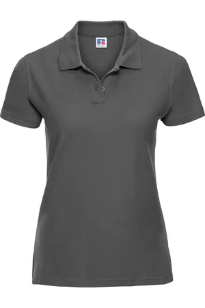 Russell Athletic Europe Womens/Ladies Ultimate Classic Cotton Short Sleeve Polo Shirt (Titanium) - - Size Small