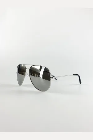 SVNX Mens Classic Pilot Aviator Sunglasses with Mirrored Lens Metal (archived) - One Size