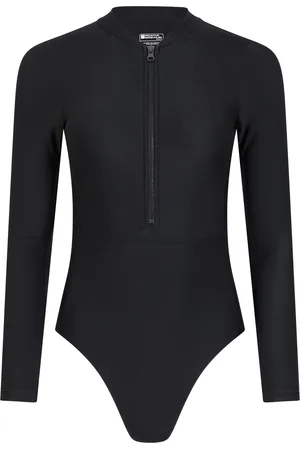 Mountain Warehouse Womens/Ladies Surfer Long-Sleeved One Piece Swimsuit (Jet ) - Size 20 UK