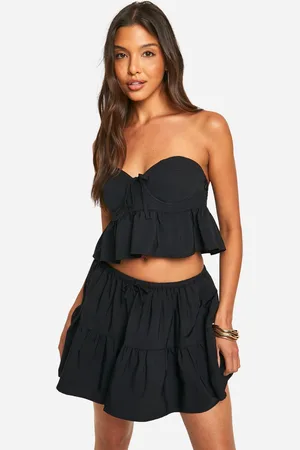 Boohoo Womens Tiered Mini Skirt - - Size 8 UK