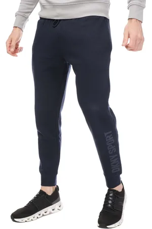 DKNY Mens Tonal Logo Fleece Joggers in Cotton - Size Small