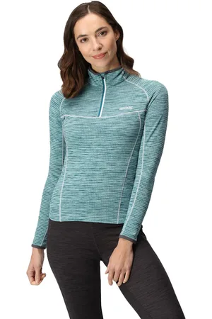 Regatta Womens Ladies Yonder Half Zip Long Sleeve Moisture Wicking Top - - Size 14 UK