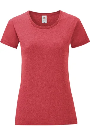 Fruit Of The Loom Womens/Ladies Iconic Heather T-Shirt - Size 18 UK