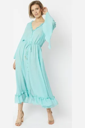 Jayley Womens Jasmine Bohemian Maxi Dress - Silk - One Size