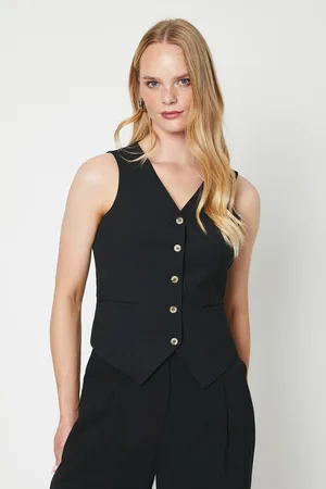Oasis Womens Tailored Waistcoat - - Size 6 UK