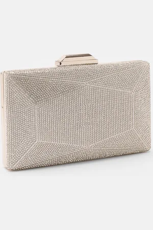 Quiz Womens Diamante Geometric Box Bag - One Size
