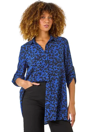 Roman Womens Swing Shape Animal Print Blouse - - Size 12 UK