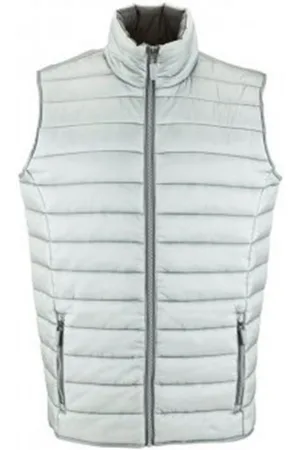Sols Womens/Ladies Wave Padded Water Repellent Bodywarmer/Gilet (Metal Grey) - - Size Small