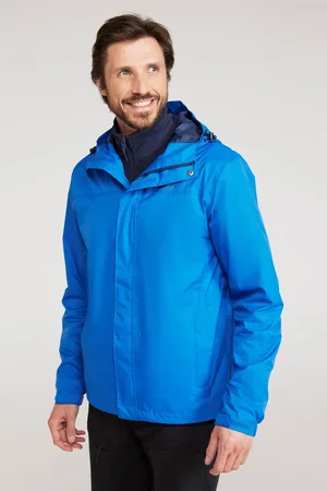 Mountain Warehouse Mens Torrent Waterproof Jacket (Cobalt) - - Size 3XL