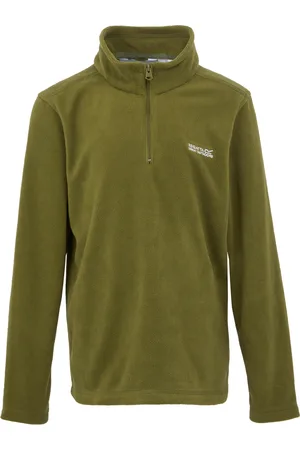 Regatta Kids Unisex Great Outdoors Childrens/Kids Hot Shot II Half Zip Fleece Top (Nephrite Green) - - Size 9-10Y