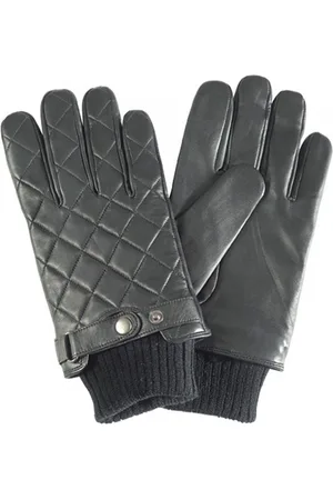 Barbour Womens Quilted Leather Glove - - Size Medium