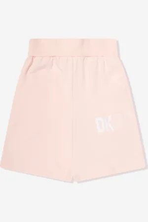 DKNY Kids Unisex Logo Bermuda Shorts in - Size 12Y