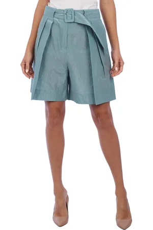 Emporio Armani Womens High Waisted Pleated Shorts 5NP41T Women - - Size 44 (Waist)