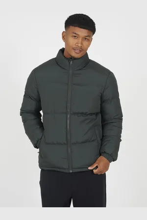 Brave Soul Mens Funnel Neck Padded Jacket - Size Large
