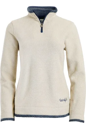 Weird Fish Womens/Ladies Beye Grid Eco Friendly Quarter Zip Fleece Top - Size 10 UK