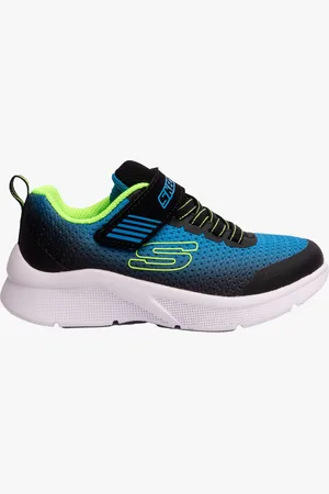 Skechers 403826L/BBLM MICROSPEC - ZORVA Boys Sport Blk/ /Lime - Size UK 9.5 Kids