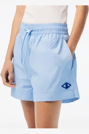 Lacoste Womens Monogram Print Shorts in Polyamide - Size 8 UK
