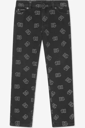Dolce & Gabbana Boys Monogram Logo Jeans in - Size 10Y