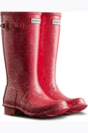 Hunter Childrens Unisex Big Kids Giant Glitter Wellingtons - - Size UK 1