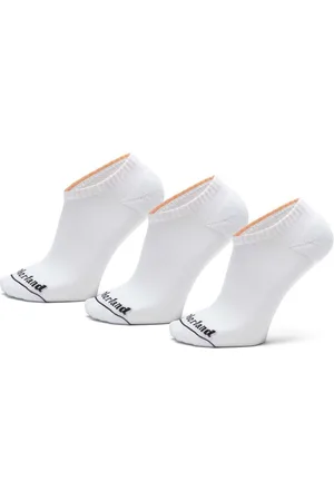 Timberland Mens 3 Pack of Core No Show Socks in Cotton - Size Large