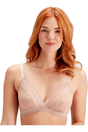 Pretty Polly Womens Naturals Triangle Bra - Creme Brulee - - Size 10 UK