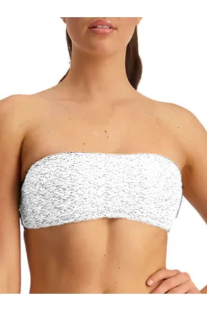 Moontide Womens Metallic Chic Triangle Bikini Top Polyamide - Size X-Small