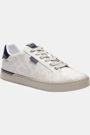 Coach Mens Lowline Chalk Signature Low Top - - Size UK 11