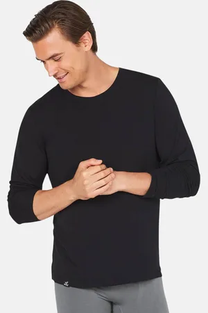 Boody Organic Bamboo Mens Long Sleeve T-Shirt - - Size Large