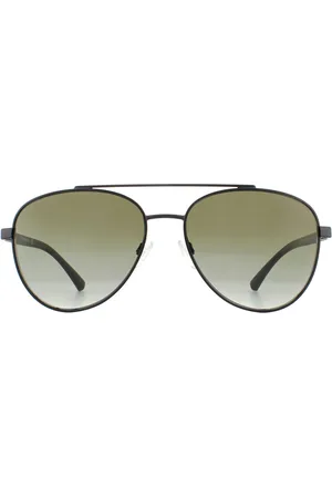 Emporio Armani Mens Sunglasses EA2079 30018E Matte Green Gradient Metal - One Size