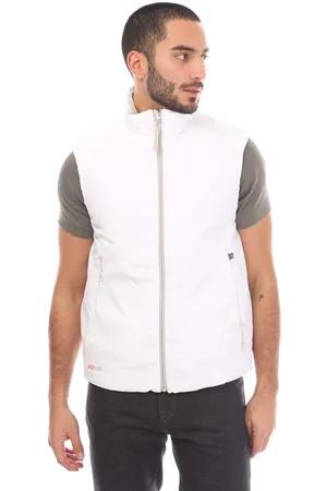 Belstaff Mens Nylon Challenger Gilet in Grey - Size Large