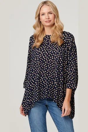 Izabel London Womens Polka Dot Oversize Blouse Top - Size 8 UK