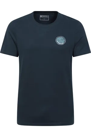 Mountain Warehouse Mens Fort William Tree Ring Organic T-Shirt (Dark ) - Size Medium