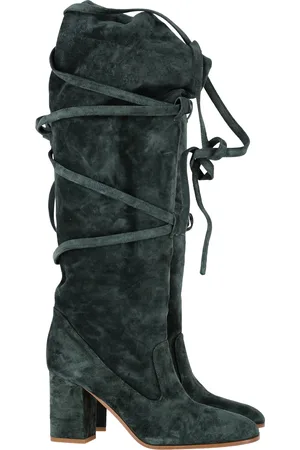 ZIMMERMANN Pre-owned Womens Tie Up Over the Knee Boots in Suede - Size EU 39