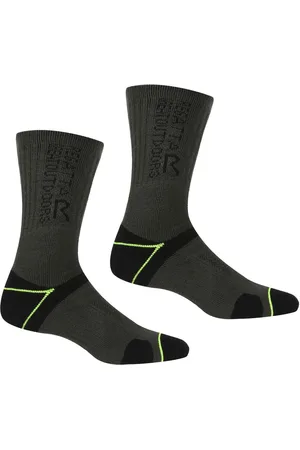 Regatta Mens Blister Protect II Anti Bacterial Walking Socks - - Size UK 9-12