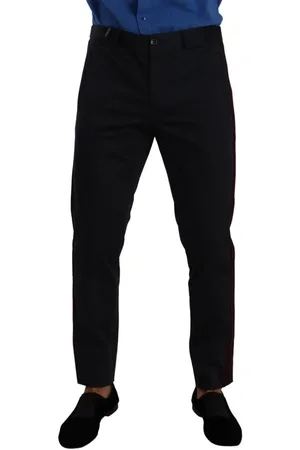 Dolce & Gabbana Mens Bordeaux Cotton Skinny Chino Pants - - Size IT 50 (Men