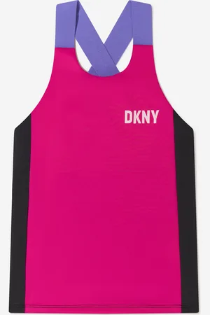 DKNY Girls Logo Print Sports Top - NA - Size 16Y