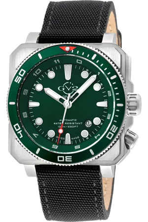 GV2 by Gevril Mens XO Submarine 4540 Swiss Automatic, Sellita SW200 Movement Canvas Watch Luminous - One Size