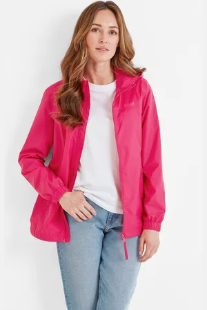 Tog 24 Craven Womens Waterproof Packaway Jacket Magenta - Size 14 UK