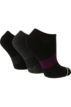 Wild Feet Womens Wild Feet - 3 Pack Ladies Bamboo Low Cut Trainer Ankle Socks - Viscose - Size UK 4-6.5