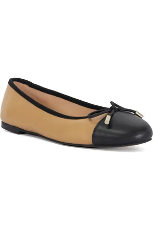 Dune Womens Ladies Highest - Toe Cap Ballet Pump - material_leather1 - Size UK 6