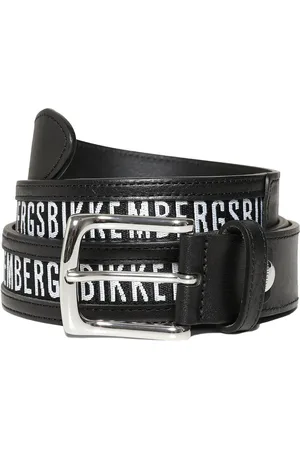 Bikkembergs Mens Leather Belt in - - Size 105 cm