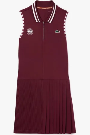 Lacoste Womens Roland-Garros Edition Sport Stretch Tennis Dress in - Size 16 UK