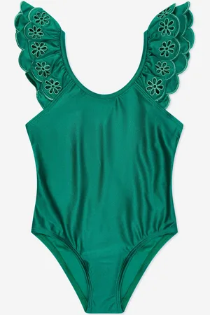 ZIMMERMANN Girls Embroidered Ottie Swimsuit in - Size 1Y