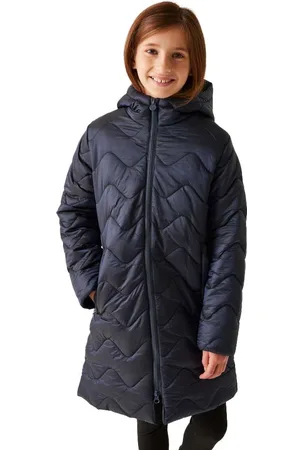 Regatta Girls Cambrie Full Zip Longline Padded Coat - - Size 9-10Y
