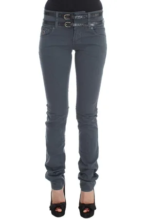 John Galliano WoMens Cotton Blend Slim Fit High Waist Jeans material_cotton - Size 26 (Waist)